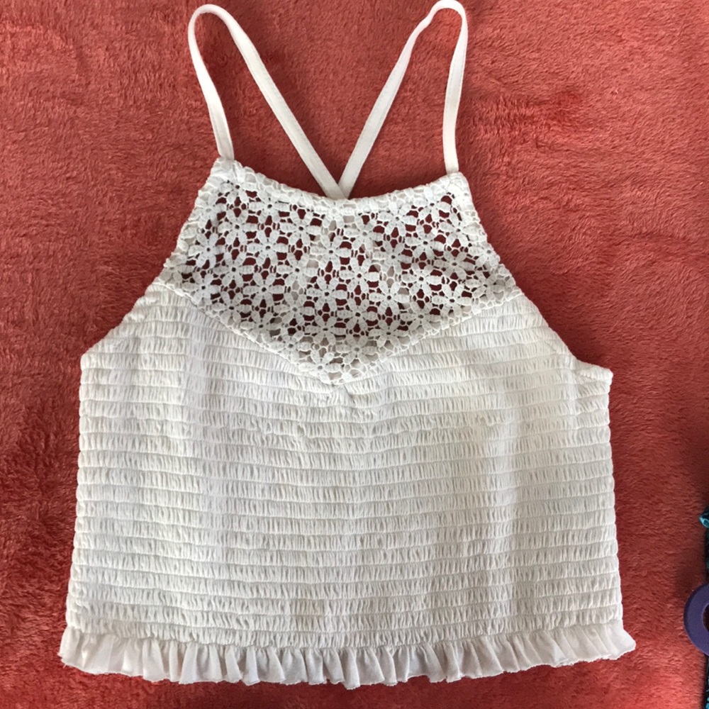 American Eagle Outfitters Cream Top